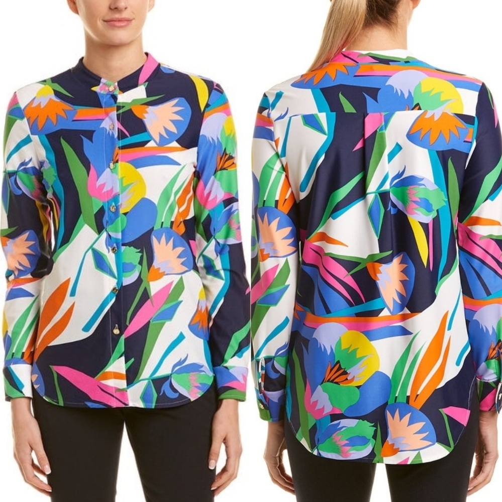 Jude Connally Floral Nouveau Button Down Shirt